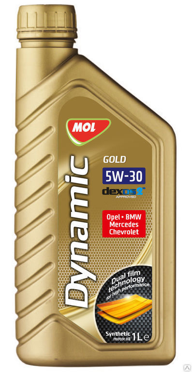 Моторное масло для легковых автомобилей MOL Dynamic Gold 5W-30 1 л