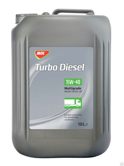 Дизельное моторное масло MOL Turbo Diesel 15W-40 10 л